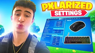 Pxlarized NEW SETTINGS amp Mouse in Chapter 5 UPDATED Fortnite Setup [upl. by Acinom]