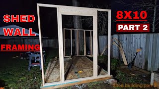 8x10 Storage Shed Building  Part 2 [upl. by Brine535]