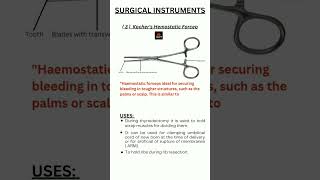 SurgicalOT instrumentsshortsnursingnotesbscnursingonlineclassgnmnursingnursetrendingstudy [upl. by Bonnie]