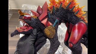 X PLUS Godzilla x Eva 30CM Evangelion Unit 02 Beast quotGquot Mode Renewal Version Unboxing in 4K [upl. by Asaert191]