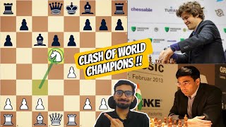 Viswanathan Anand VS Magnus Carlsen  Sicilian Defence chess  Global Chess League  in Hindi [upl. by Dede667]