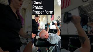 Workout Tips Chest Press amp Proper Form shorts [upl. by Idona]