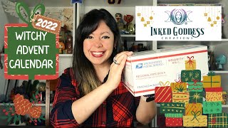 WITCHY ADVENT CALENDAR UNBOXING  Inked Goddess Creations  November 2022🎄 [upl. by Graybill125]