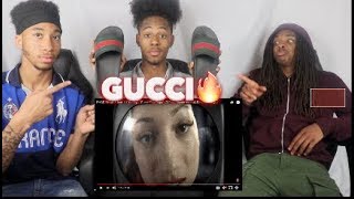 BHAD BHABIE ft Lil Yachty quotGucci Flip Flopsquot Reaction 1st Video [upl. by Wagstaff]