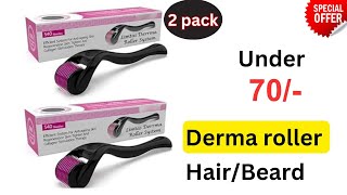 Best cheapest derma roller for hairbeard growth [upl. by Arval]