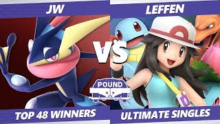 Pound 2019 SSBU  NCG JW Greninja VS TSM Leffen PT Roy Pichu Smash Ultimate Top 48 Winners [upl. by Yenots]