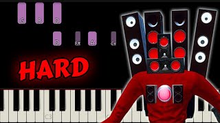 How to Play Speakerman Theme Song on Piano [upl. by Enaira48]