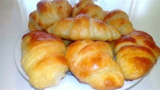 Recette Croissants Facile Sans Pétrissage [upl. by Ailongam]