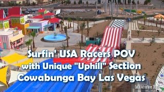 HD Surfin USA Racers POV with UpHill section  Cowabunga Bay Water Park Las Vegas [upl. by Hake593]