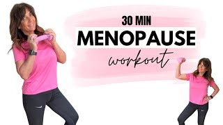 🔥30 Min MENOPAUSE WORKOUT for women over 50 Burn Calories amp BUILD MUSCLE  ALL STANDING  WEIGHTS [upl. by Heall737]