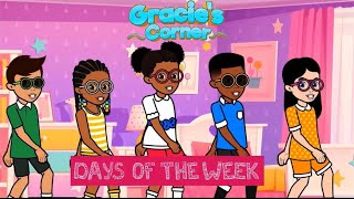 Days Of The Week  Gracie’s Corner Lyrics  graciescorner [upl. by Noside]