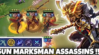 MC365  SUN MARKSMAN ASSASSINS BINTANG 3  MAGIC CHESS MOBILE LEGENDS [upl. by Elman]