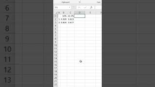 Discounting Factor Calculation  Excel [upl. by Blayze972]