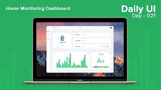 Daily UI  Day 021  Home Monitoring Dashboard [upl. by Nyra]