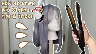 How to Crimp Wigs  Wig Styling Tips amp Tricks [upl. by Hteboj325]