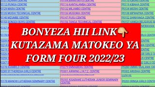 Bonyeza hii link ili Kutazama Matokeo ya form four 20222023 kiurahisi zaidi👉👉 [upl. by Oijimer]