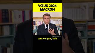 Les vœux 2024 de Macron  les souhaits pour 2024 [upl. by Enilaf]