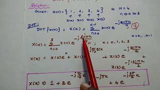 DSP  01 Problems in 4point DFT  DSP in Tamil  DTSP  Discrete Fourier Transform [upl. by Brownson]