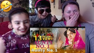 Aunty No1  SONG  Govinda Kader Khan  Americans Funny Reaction [upl. by Rosanna]