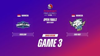 Rebellion Esports vs Evos Holy Game 3  ESL Snapdragon Pro Series [upl. by Theodor]