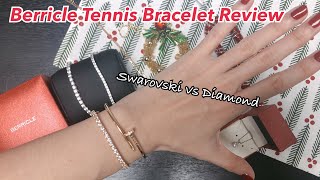 Berricle Review  Swarovski tennis bracelet  Christmas jewelry gift [upl. by Yssenhguahs]