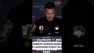 COLORADO SHERIFF SPEAKS OUT trump truth 2024elections bible america justice aurora [upl. by Syah]