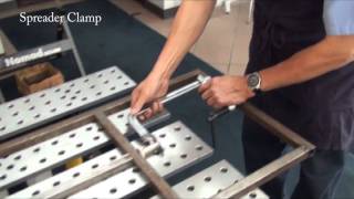 How to use the 4in1 Sliding Arm Clamp from StrongHandTools [upl. by Yenrab801]