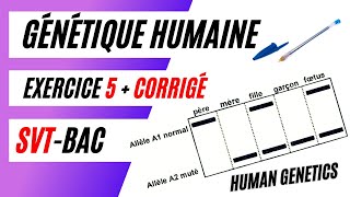 ✅SVTBac GÉNÉTIQUE HUMAINE Analyse des résultats délectrophorèse dADN  Exercice 5  Corrigé [upl. by Sair]