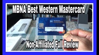 MBNA Best Western MasterCard  NonAffiliated  Full Unboxing amp Review [upl. by Asenav]