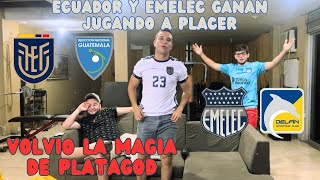 Emelec vs Delfín  Ecuador vs Guatemala  Doble reacción de amigos  Liga Pro 2024 [upl. by Ignacia439]