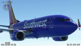 Flight Simulator Southwest Boeing 737  700 Houston HOU  San Jose Del Cabo SJD Landing [upl. by Peatroy]