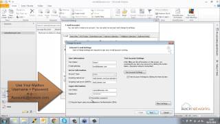 Microsoft Outlook Mail Server Settings [upl. by Enneles]