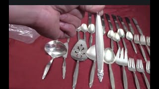 Silver Plate Flatware Finds for March 2024 [upl. by Arabella]