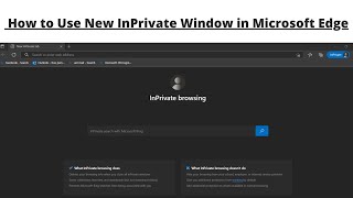 How to Use New InPrivate Window in Microsoft Edge  Basics Of Computer007 [upl. by Balmuth]