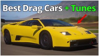 Forza Horizon 5  Top 5 FASTEST Drag Cars WITH TUNES Best Drag Cars FH5 [upl. by Aes]