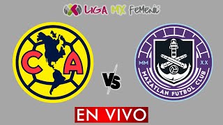 AMERICA VS MAZATLAN EN VIVO  LIGA BBVA MX FEMENIL APERTURA 2024  DONDE VER EN VIVO [upl. by Otrebide]