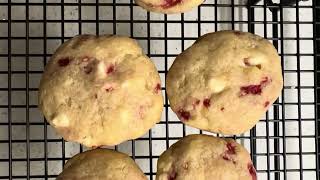 Soft Raspberry White Chocolate Cookie  10 out of 10 cookies food recipe cooking [upl. by Korns]