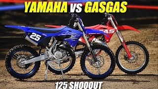 Yamaha YZ125 Versus GASGAS MC125 Two Stroke Shootout  Dirt Bike Magazine [upl. by Nirraj]