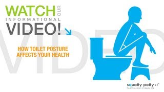 Squatty Potty® toilet stool How toilet posture affects your health [upl. by Fawnia656]