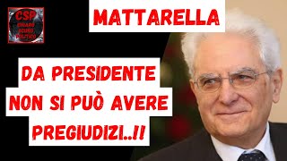 MATTARELLA IL RUOLO DA ARBITRO NON E SEMPRE APPREZZATO MA E FONDAMENTALE PER LO STATO [upl. by Arahsal]