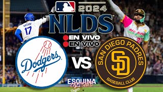 🔴 EN VIVO LOS ANGELES DODGERS vs SAN DIEGO PADRES  NATIONAL LEAGUE DIVISION SERIES 2024  MLB LIVE [upl. by Schofield189]