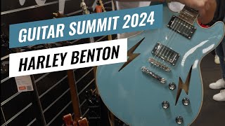 Guitar Summit 2024 Upcoming Harley Benton Guitars with Relic Nitro Finishes amp the HB35 Blitz [upl. by Aldo]