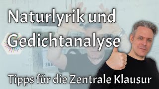 Tipps zu Naturlyrik und Gedichtinterpretation Zentrale Klausur 2022 [upl. by Rosemaria]