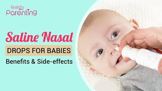 Nasal Saline Drops for Babies  How to Give amp Right Dose [upl. by Savdeep]