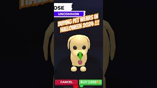 Buying 2024 Halloween Pet Wear  Roblox Adopt Me adoptmeroblox roblox adoptmetrades [upl. by Pages461]