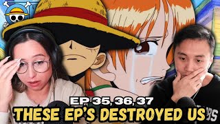 😭 FAVORITE EPISODES SO FAR 😭  One Piece EP 35 36 37 REACTION [upl. by Esaertal792]