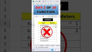 How to Convert Feet to Meters in Excel Using the CONVERT Functionexcel [upl. by Ahsenrad]