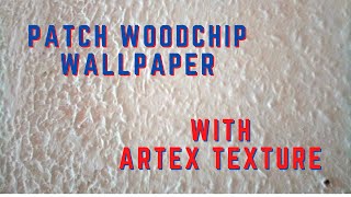 Texturing WOODCHIP WallPaper with Artex Texture to match in [upl. by Nitsyrc]