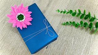 Geschenke verpacken  Dekorieren Blumen aus Pfeifenputzer  DIY Geschenke [upl. by Thorlay175]