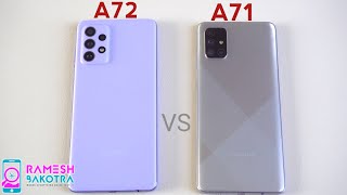 Samsung Galaxy A72 vs Galaxy A71 Speed Test and Camera Comparison [upl. by Enylecoj]